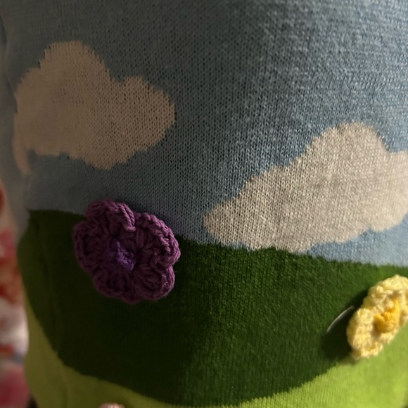 dELiA*s Blue and Green Knit Top - Picture 2 of 6